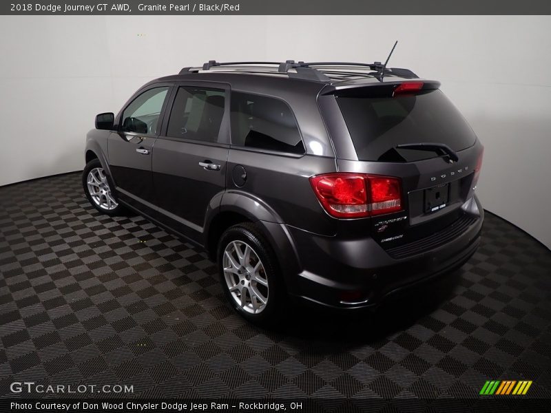 Granite Pearl / Black/Red 2018 Dodge Journey GT AWD