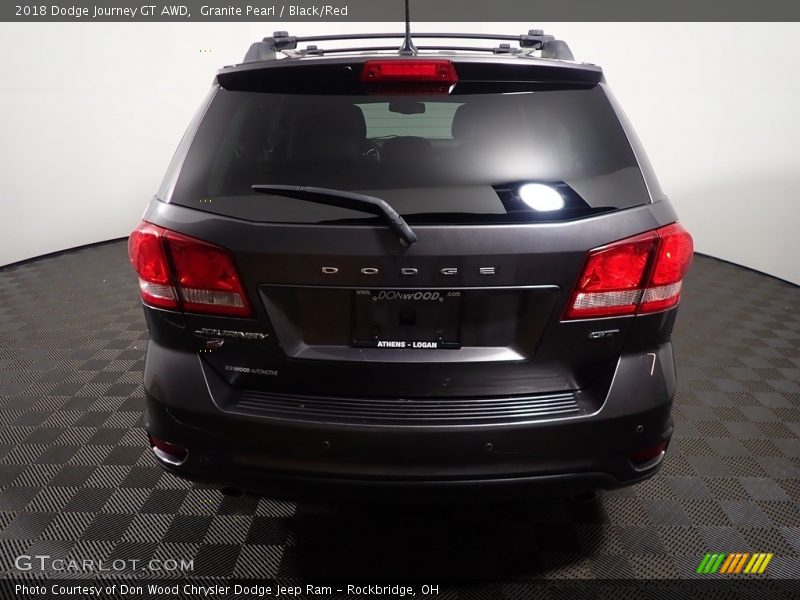 Granite Pearl / Black/Red 2018 Dodge Journey GT AWD