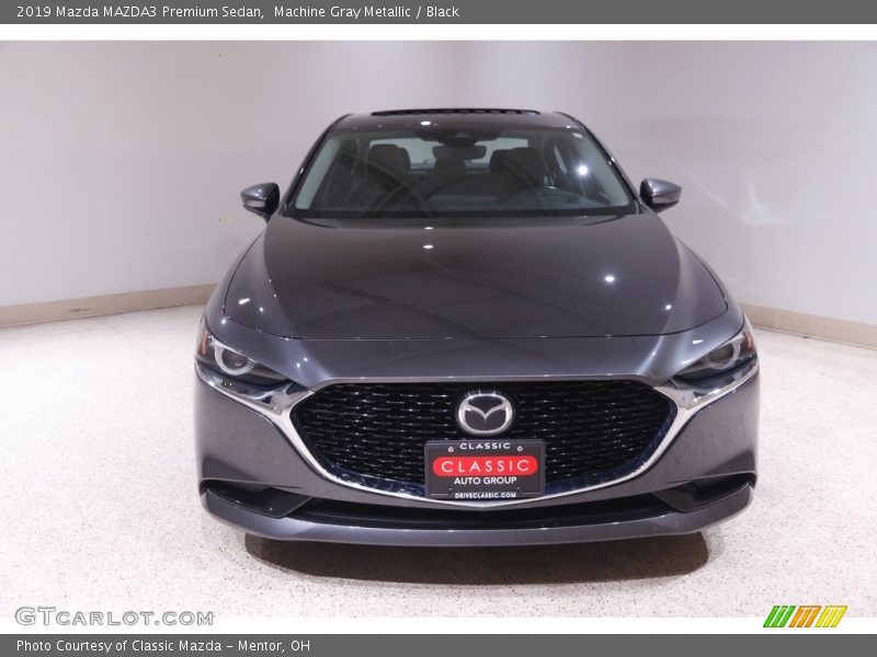 Machine Gray Metallic / Black 2019 Mazda MAZDA3 Premium Sedan