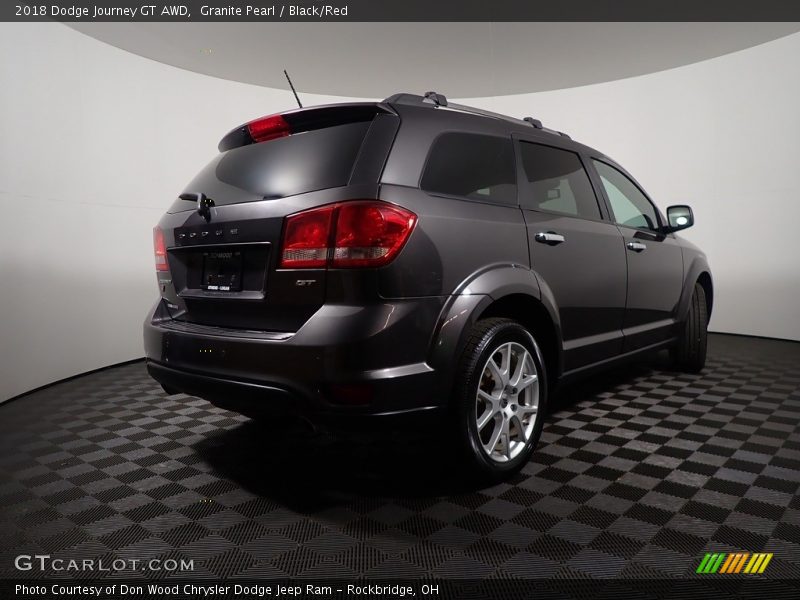 Granite Pearl / Black/Red 2018 Dodge Journey GT AWD