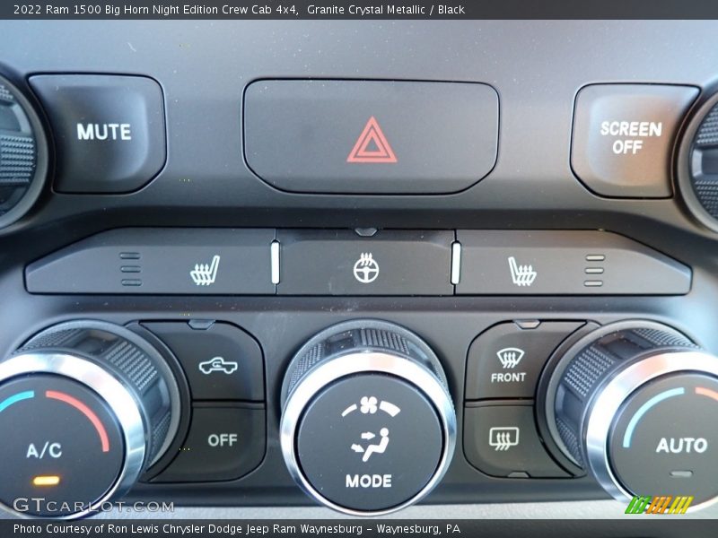 Granite Crystal Metallic / Black 2022 Ram 1500 Big Horn Night Edition Crew Cab 4x4