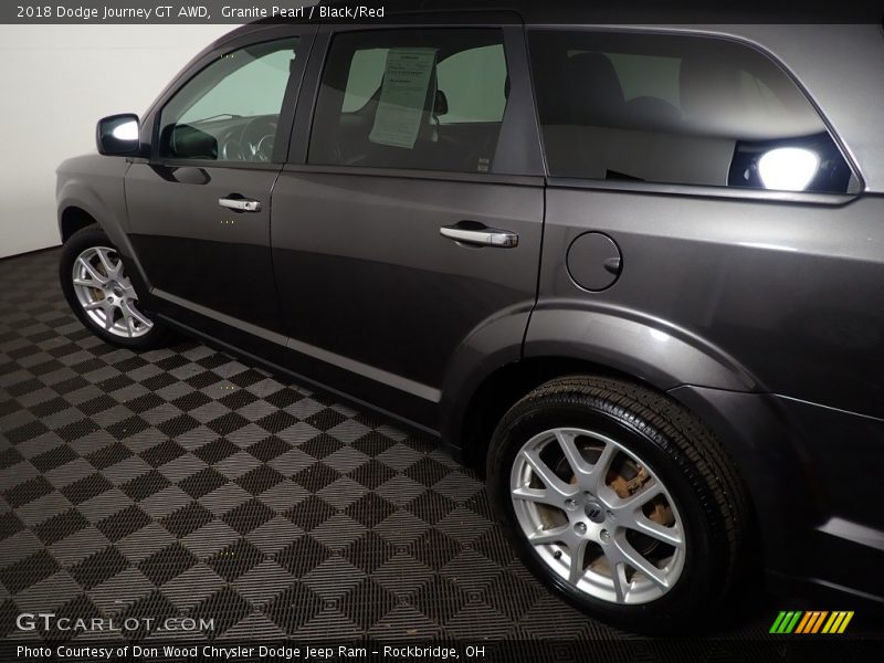 Granite Pearl / Black/Red 2018 Dodge Journey GT AWD