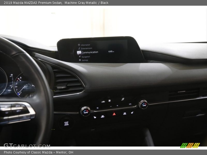 Machine Gray Metallic / Black 2019 Mazda MAZDA3 Premium Sedan