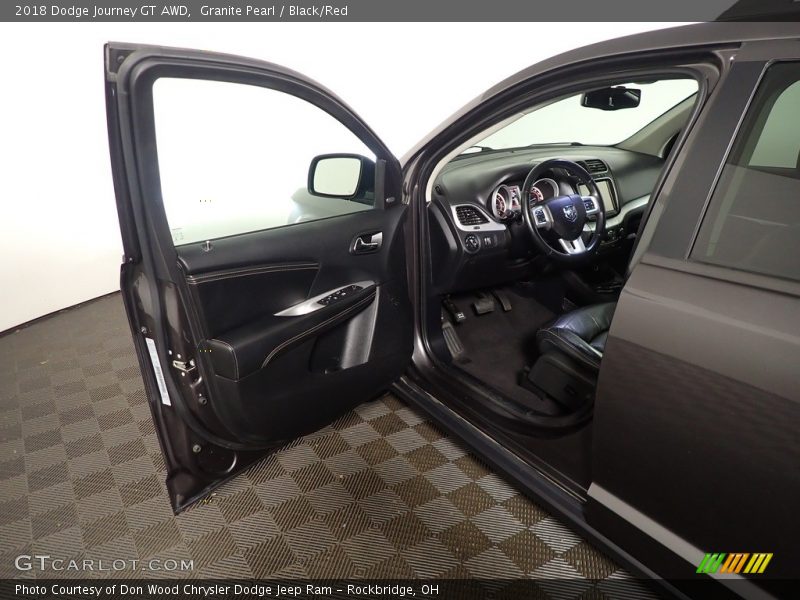 Granite Pearl / Black/Red 2018 Dodge Journey GT AWD