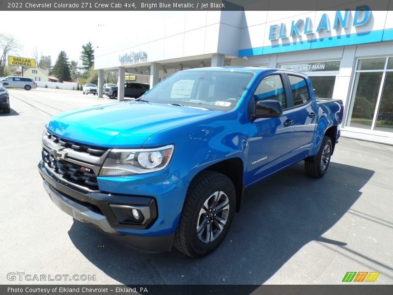 Bright Blue Metallic / Jet Black 2022 Chevrolet Colorado Z71 Crew Cab 4x4
