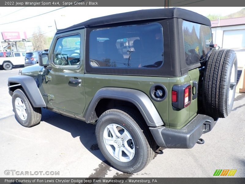 Sarge Green / Black 2022 Jeep Wrangler Sport 4x4