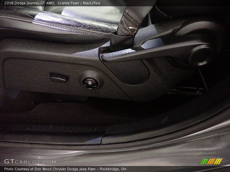 Granite Pearl / Black/Red 2018 Dodge Journey GT AWD