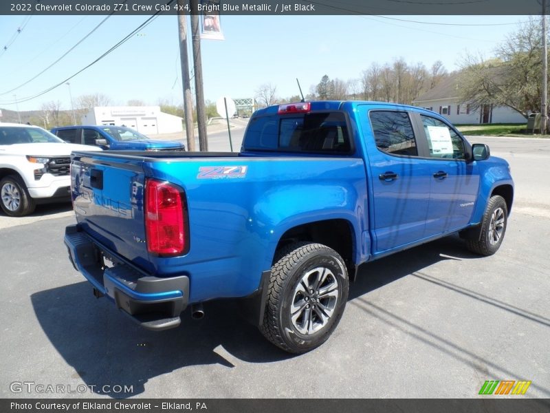 Bright Blue Metallic / Jet Black 2022 Chevrolet Colorado Z71 Crew Cab 4x4