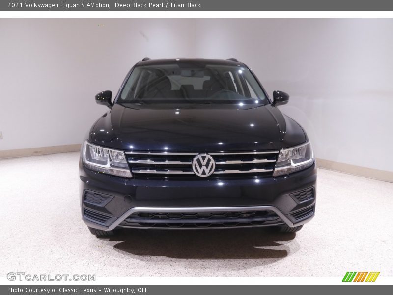 Deep Black Pearl / Titan Black 2021 Volkswagen Tiguan S 4Motion
