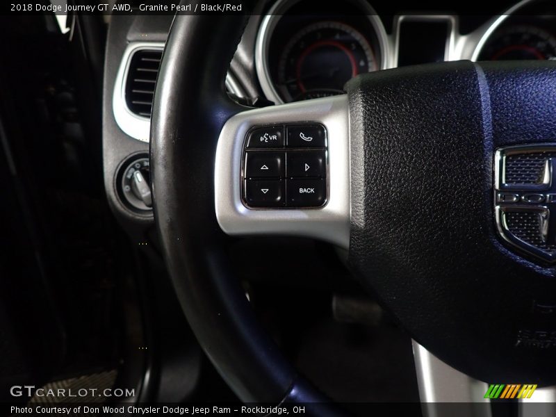 Granite Pearl / Black/Red 2018 Dodge Journey GT AWD