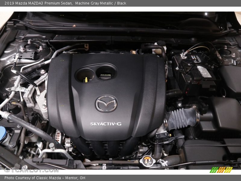 Machine Gray Metallic / Black 2019 Mazda MAZDA3 Premium Sedan