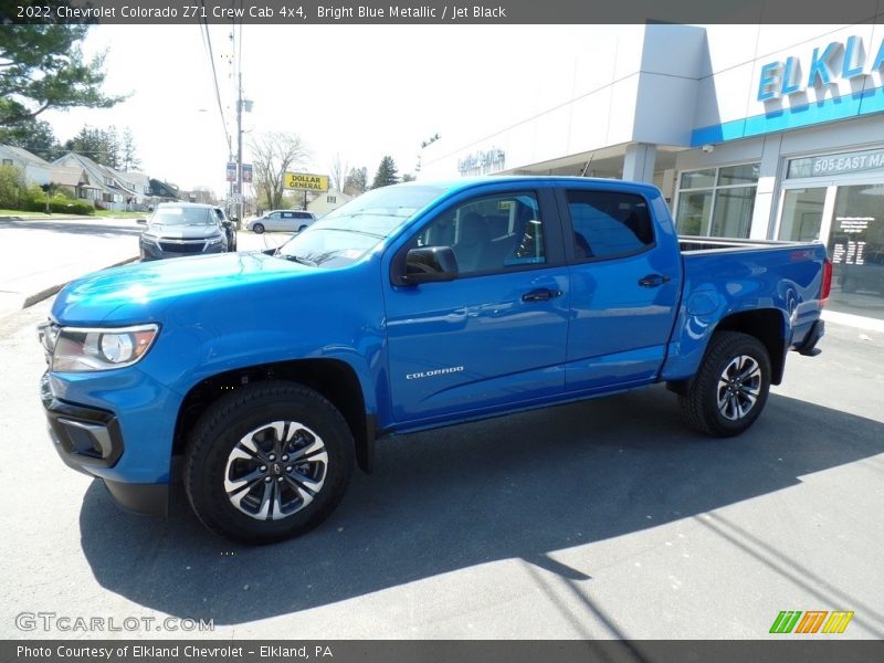 Bright Blue Metallic / Jet Black 2022 Chevrolet Colorado Z71 Crew Cab 4x4