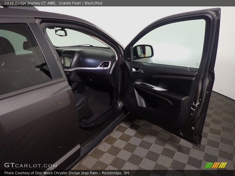 Granite Pearl / Black/Red 2018 Dodge Journey GT AWD