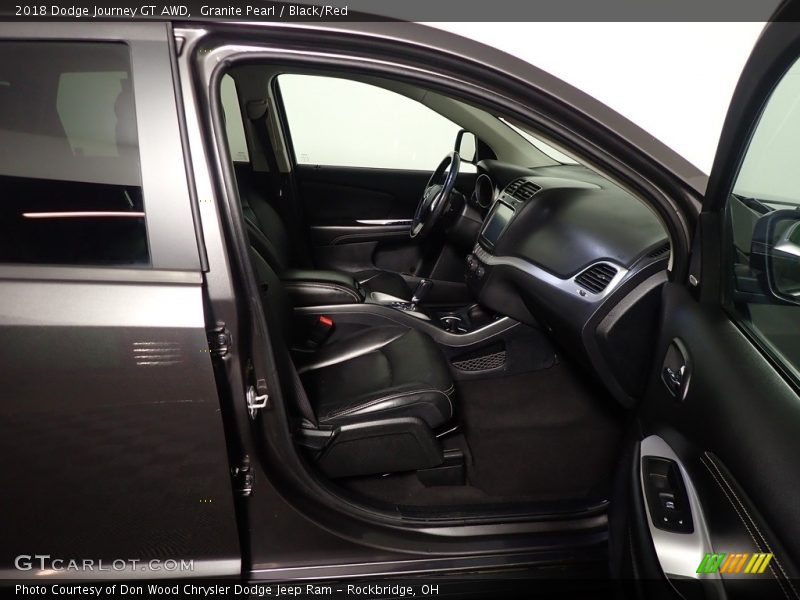 Granite Pearl / Black/Red 2018 Dodge Journey GT AWD