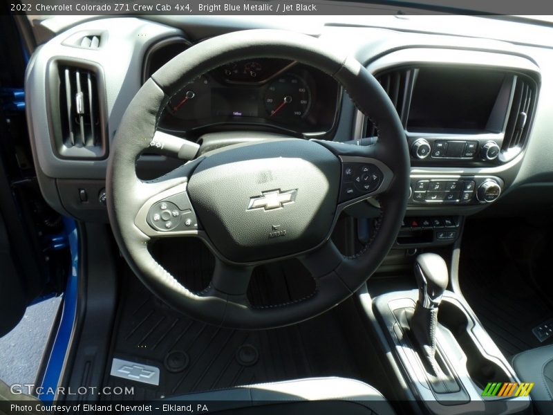 Bright Blue Metallic / Jet Black 2022 Chevrolet Colorado Z71 Crew Cab 4x4