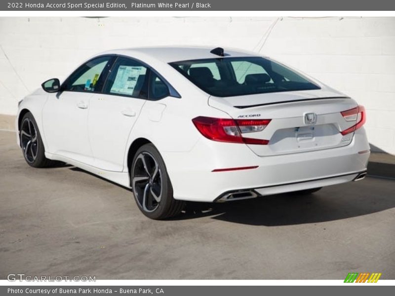 Platinum White Pearl / Black 2022 Honda Accord Sport Special Edition