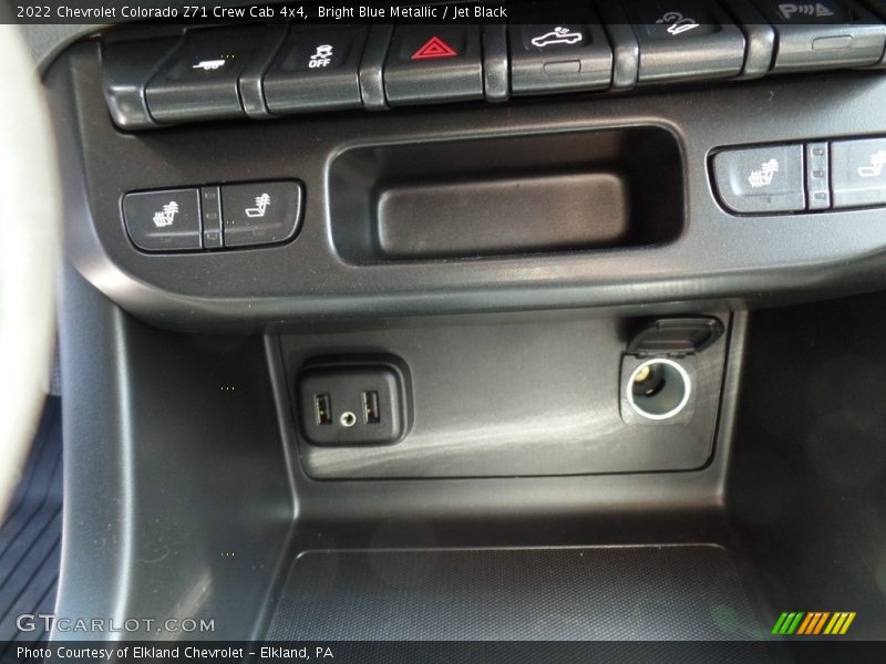 Bright Blue Metallic / Jet Black 2022 Chevrolet Colorado Z71 Crew Cab 4x4