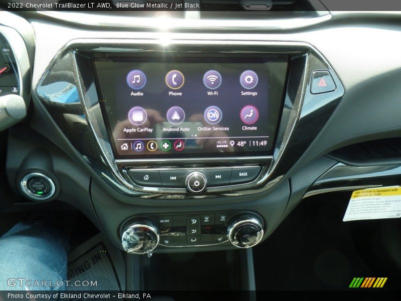 Blue Glow Metallic / Jet Black 2022 Chevrolet TrailBlazer LT AWD