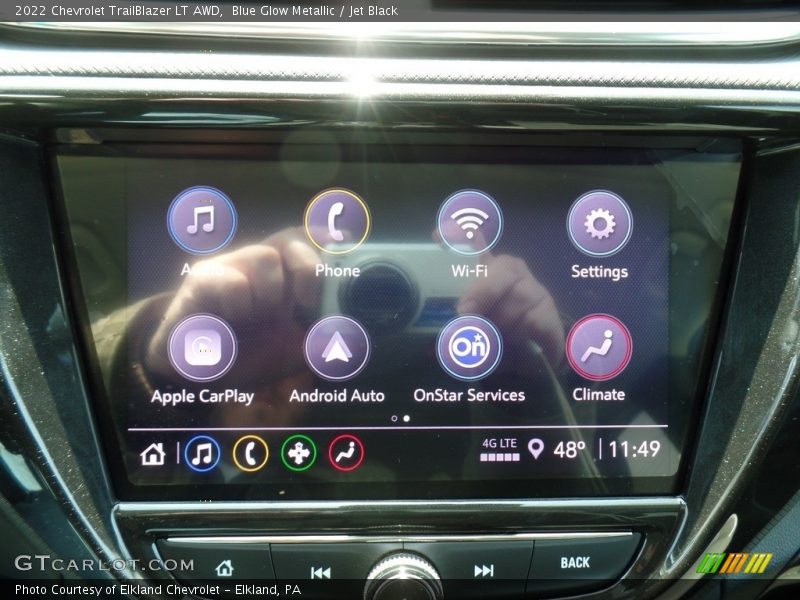 Blue Glow Metallic / Jet Black 2022 Chevrolet TrailBlazer LT AWD