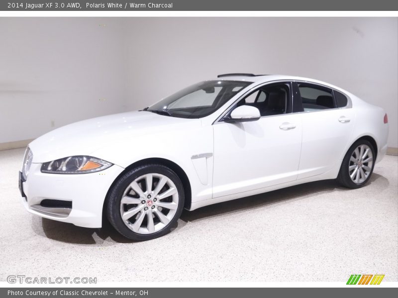 Polaris White / Warm Charcoal 2014 Jaguar XF 3.0 AWD