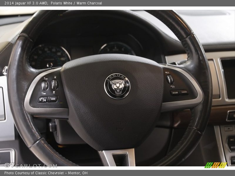 Polaris White / Warm Charcoal 2014 Jaguar XF 3.0 AWD