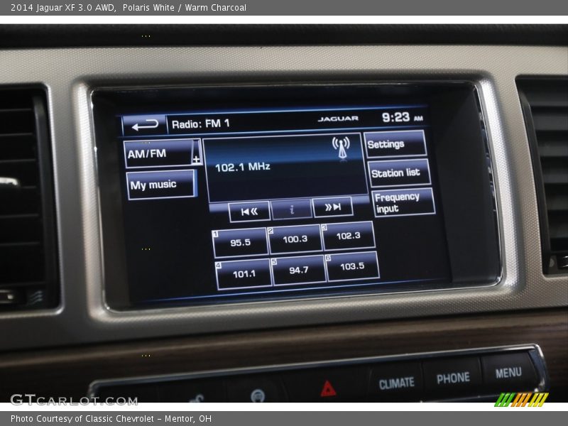 Polaris White / Warm Charcoal 2014 Jaguar XF 3.0 AWD