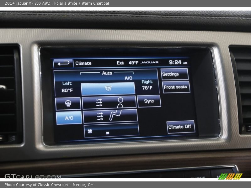 Polaris White / Warm Charcoal 2014 Jaguar XF 3.0 AWD