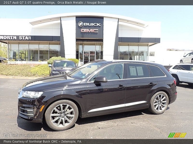 Orca Black Metallic / Nougat Brown 2017 Audi Q7 3.0T quattro Prestige