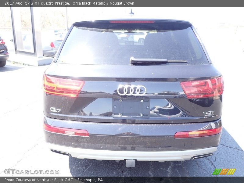 Orca Black Metallic / Nougat Brown 2017 Audi Q7 3.0T quattro Prestige