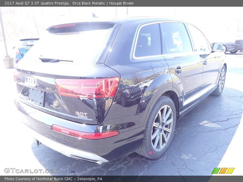 Orca Black Metallic / Nougat Brown 2017 Audi Q7 3.0T quattro Prestige