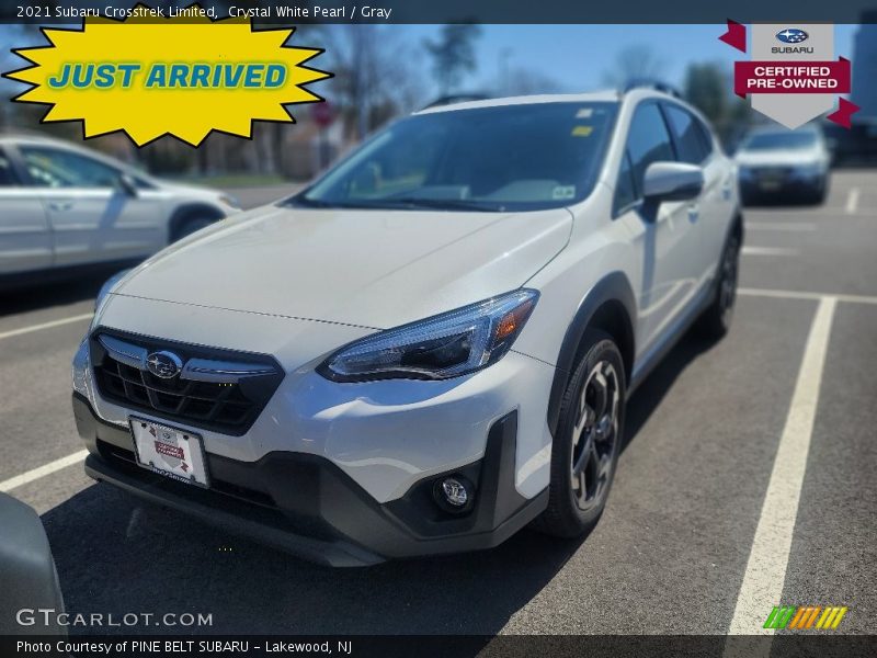 Crystal White Pearl / Gray 2021 Subaru Crosstrek Limited