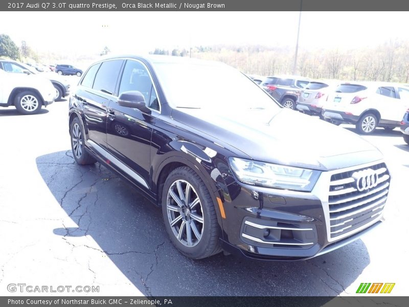 Orca Black Metallic / Nougat Brown 2017 Audi Q7 3.0T quattro Prestige