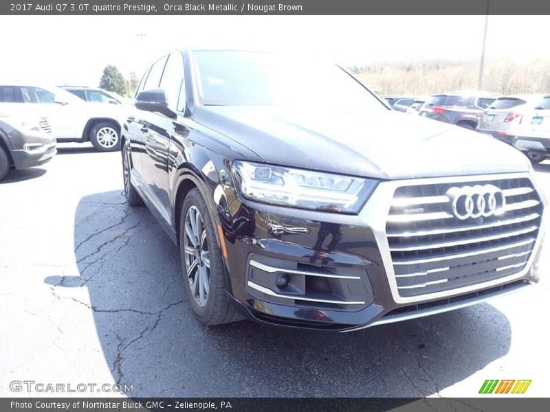 Orca Black Metallic / Nougat Brown 2017 Audi Q7 3.0T quattro Prestige