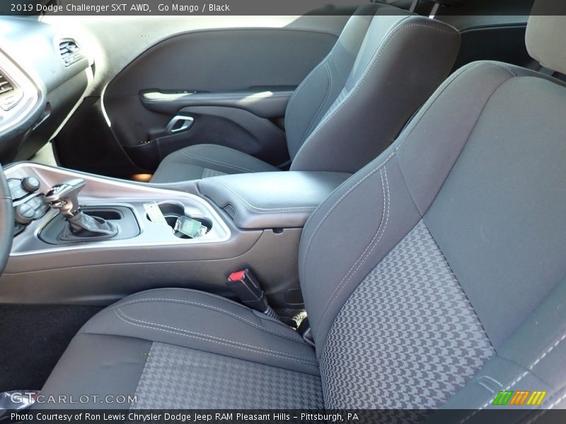 Go Mango / Black 2019 Dodge Challenger SXT AWD