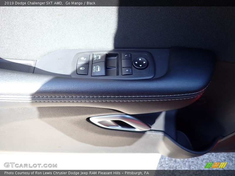 Go Mango / Black 2019 Dodge Challenger SXT AWD