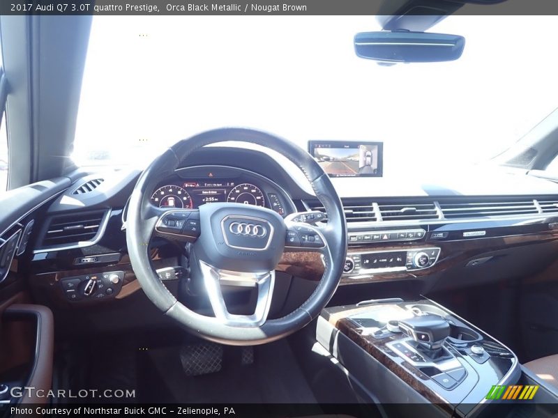 Orca Black Metallic / Nougat Brown 2017 Audi Q7 3.0T quattro Prestige