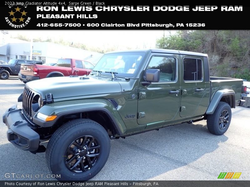 Sarge Green / Black 2022 Jeep Gladiator Altitude 4x4