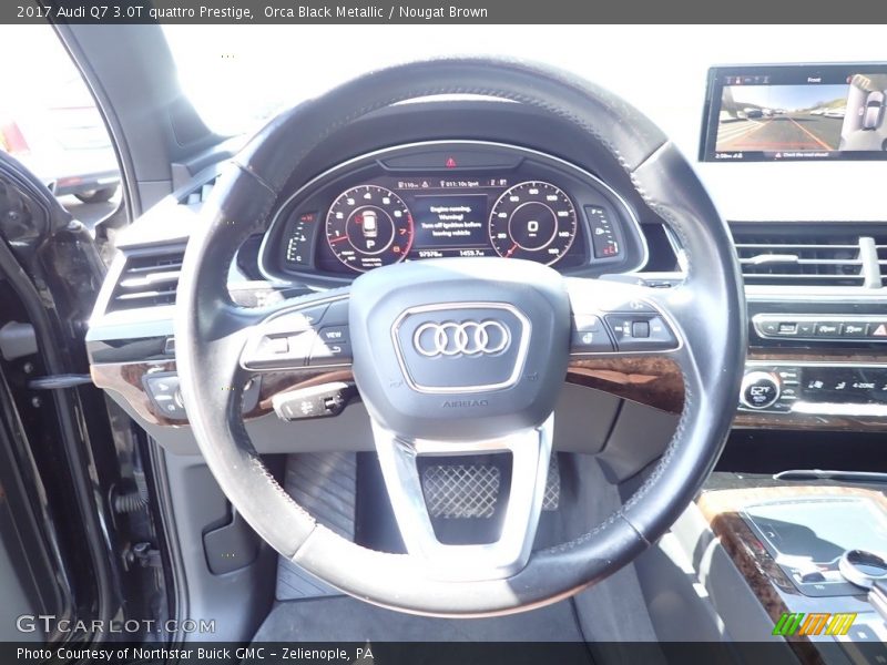 Orca Black Metallic / Nougat Brown 2017 Audi Q7 3.0T quattro Prestige
