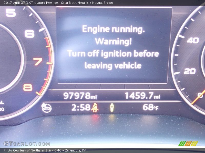Orca Black Metallic / Nougat Brown 2017 Audi Q7 3.0T quattro Prestige