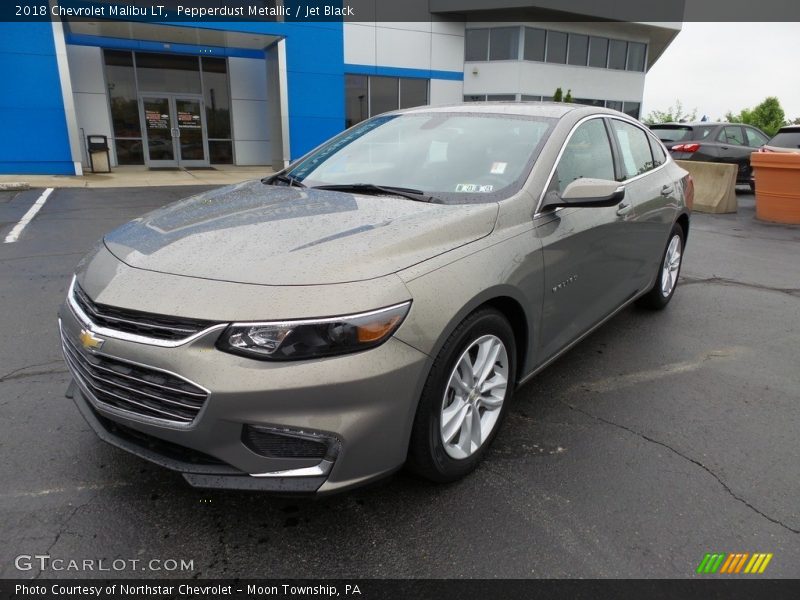 Pepperdust Metallic / Jet Black 2018 Chevrolet Malibu LT