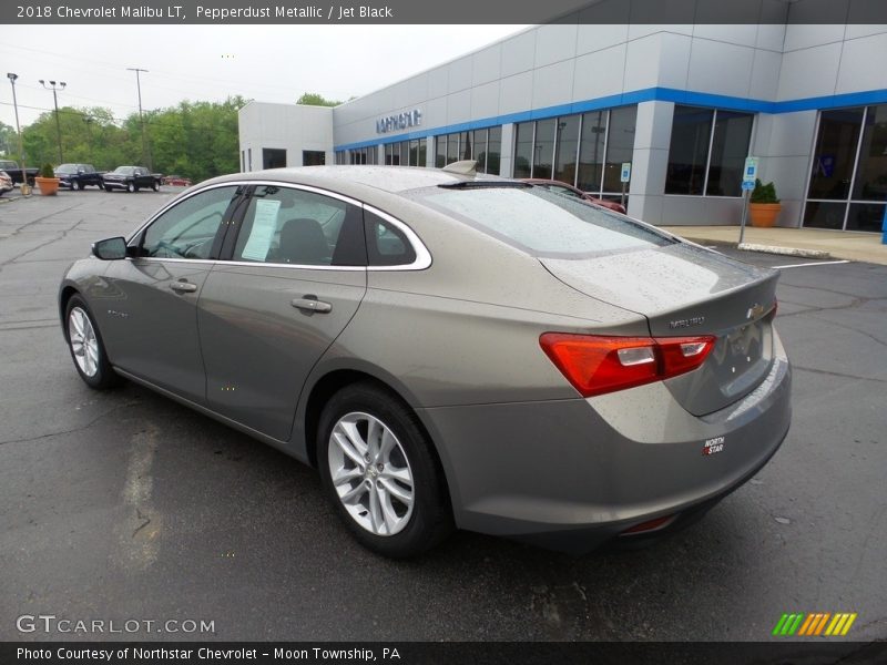 Pepperdust Metallic / Jet Black 2018 Chevrolet Malibu LT