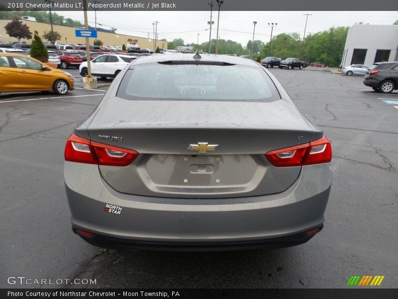 Pepperdust Metallic / Jet Black 2018 Chevrolet Malibu LT