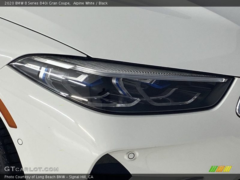 Alpine White / Black 2020 BMW 8 Series 840i Gran Coupe