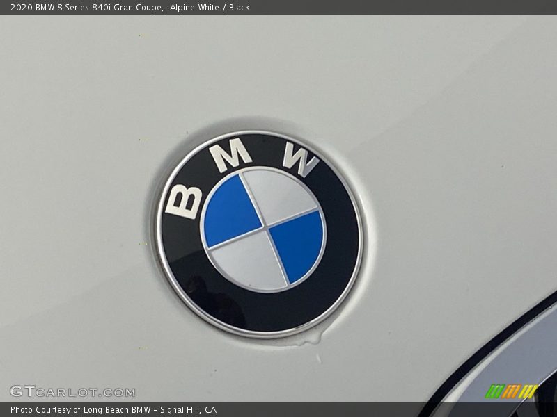 Alpine White / Black 2020 BMW 8 Series 840i Gran Coupe