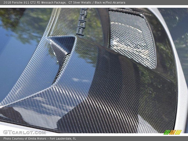 GT Silver Metallic / Black w/Red Alcantara 2018 Porsche 911 GT2 RS Weissach Package