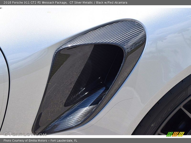 GT Silver Metallic / Black w/Red Alcantara 2018 Porsche 911 GT2 RS Weissach Package