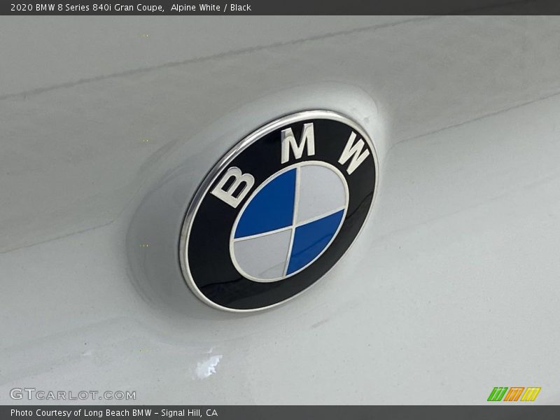 Alpine White / Black 2020 BMW 8 Series 840i Gran Coupe