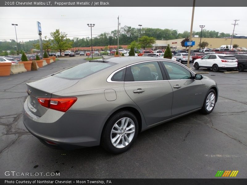 Pepperdust Metallic / Jet Black 2018 Chevrolet Malibu LT