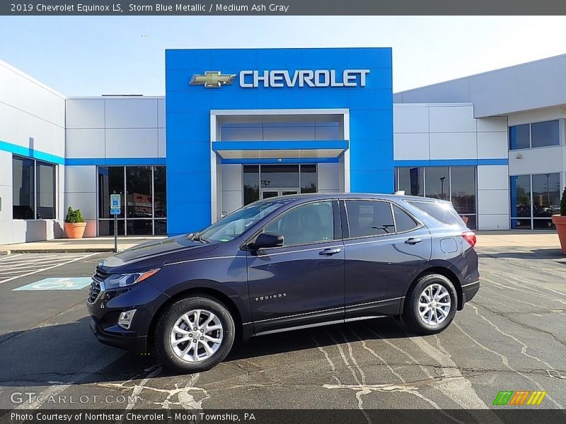 Storm Blue Metallic / Medium Ash Gray 2019 Chevrolet Equinox LS