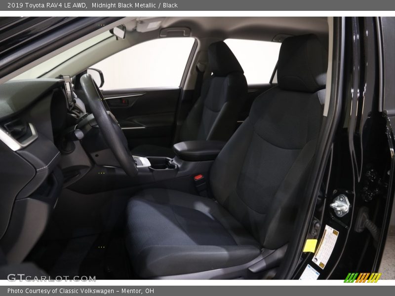 Midnight Black Metallic / Black 2019 Toyota RAV4 LE AWD